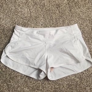 White lululemon shorts!